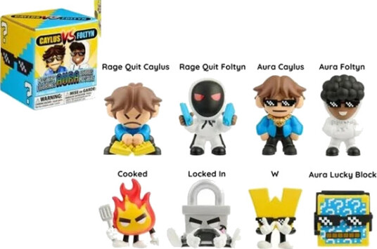 Caylus Vs Foltyn Mystery Aura Mini Figures 8cm Blind Box Cdu