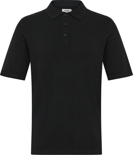 JJ REBEL Jrebcallum Knit Polo Ss Sn Black L JJ REBEL Jrebcallum Knit Polo Ss Sn Black L