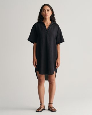 Kaftan i lin EBONY BLACK 36