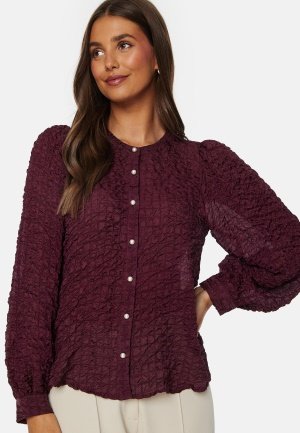 BUBBLEROOM Drew Blouse Wine-red S
