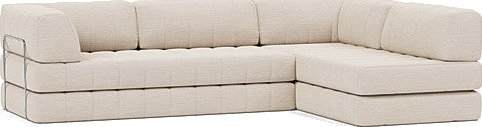 CozyPad L formet sovesofa med armlener B 6002781