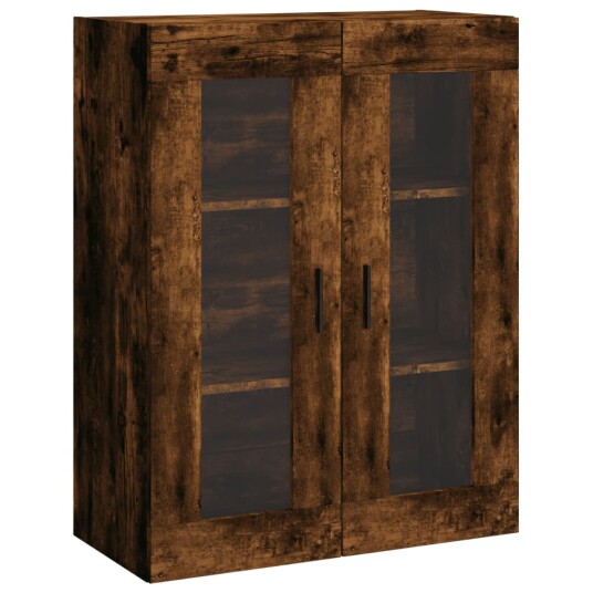 vidaXL Highboard røkt eik 69,5x34x180 cm konstruert tre 8720845476526