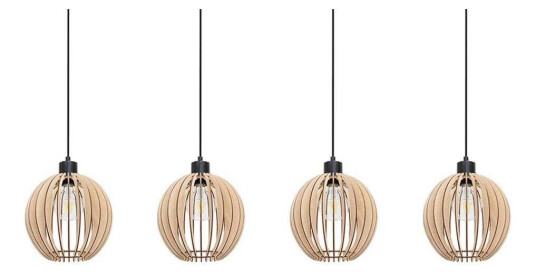 Envostar - Clay 4 Pendel Black/Wood