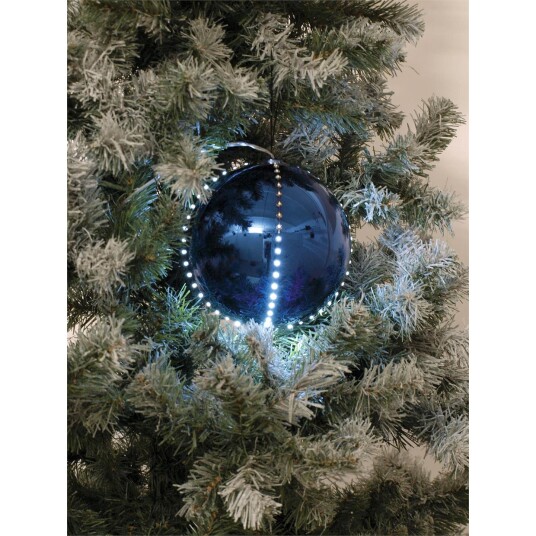Europalms Led Snowball 8 Cm Mørkeblå 5 Stk (83501239)