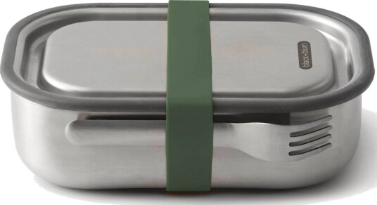 Lunchbox B+B Large Stainless 1000 ml Oliv