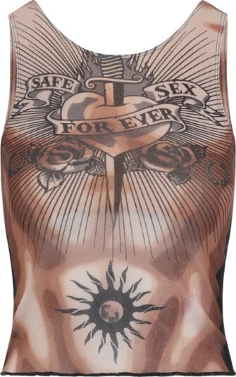 Jean Paul Gaultier Dame Topper Flerfarget S,