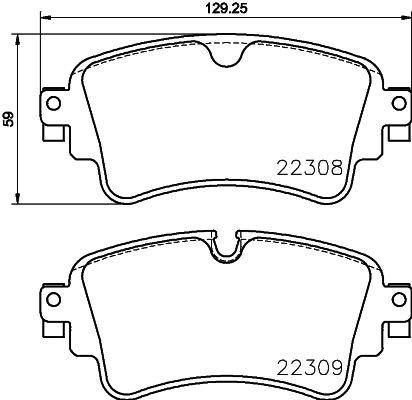 Bremseklosser BREMBO P85154NX