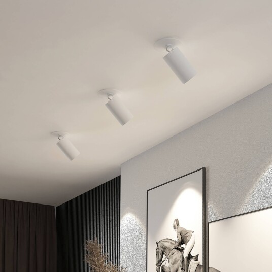Arcchio innfelt spot Davin hvit sylinder sett med 3 stk