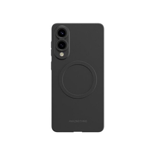 AmazingThing Minimal Air Deksel med Magnetring for Samsung Galaxy S25 Edge   Svart