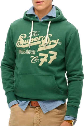 Superdry Herre Gensere & Hettegensere Grønn M,