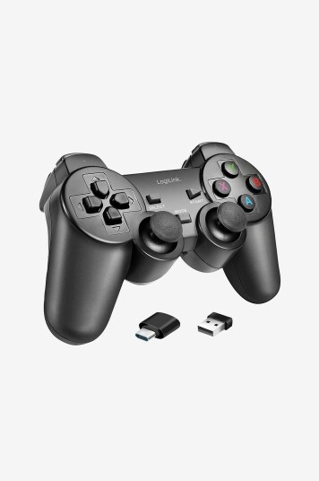 LogiLink - Trådløs håndkontroll Gaming 2,4 Ghz - Svart