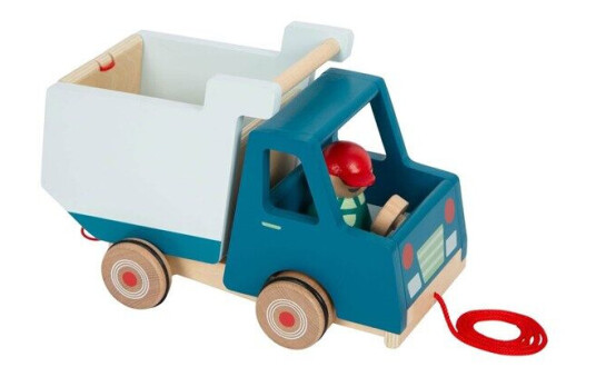 Small Foot Wooden Pull Figure Tipping Truck Small Foot Wooden Pull Figure Tipping Truck