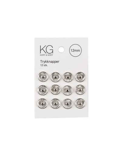 Kort Og Godt Trykknapper 12 Mm