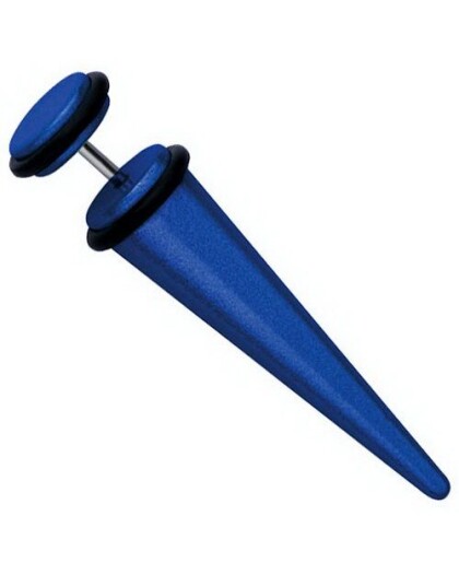 Fake Expander Metallic Blue Fake Piercing
