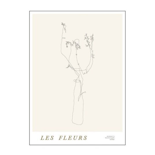 Poster & Frame Mie & Him poster 50x70 cm les fleurs 02