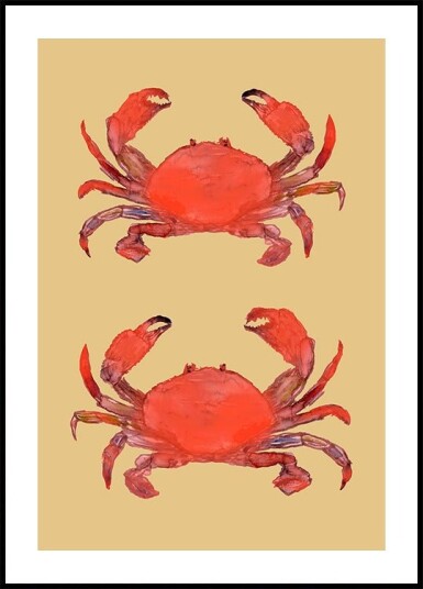 Crab 2 Poster Plakat / 100x150cm