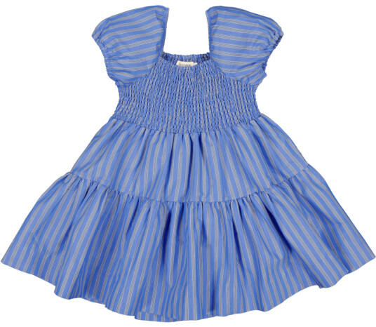 MarMar Kjole Dyman Smooth Cotton Cornflower Stripe (134 / 9 år)