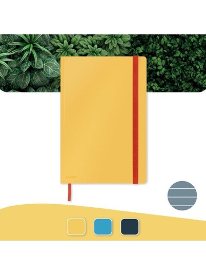 Leitz Cosy Soft Touch Notatbok Hardcover stor, linjer, varm gul Leitz Cosy Soft Touch Notatbok Hardcover stor, linjer, varm gul