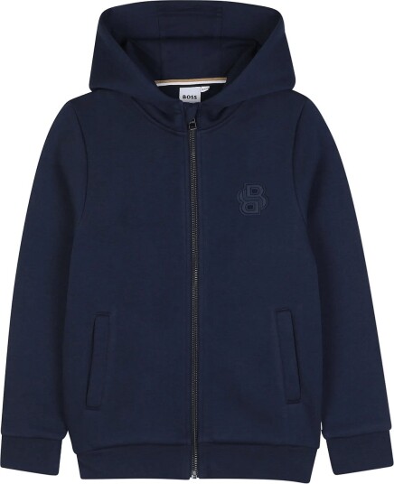 BOSS Hooded Cardigan Navy 140