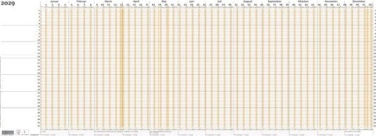 Mayland Projekt Planner brun 2029