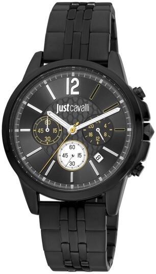 Just Cavalli Herreklokke JC1G175M0285 Classic Sort/Stål Ø42 mm