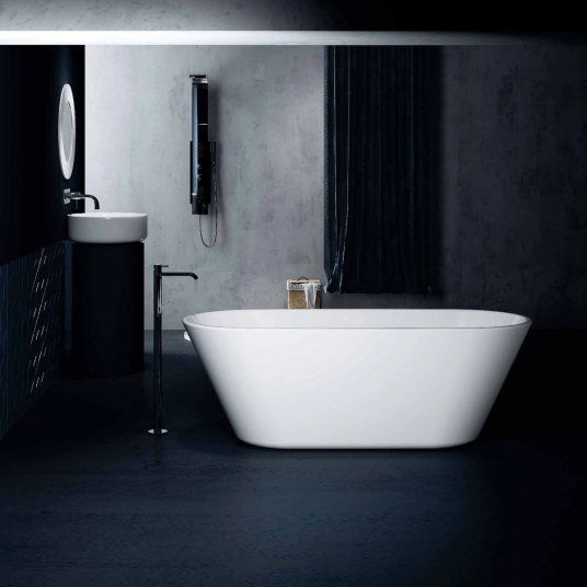 Bathlife Balans Frittstående badekar 1700x745 mm, Akryl, Hvit