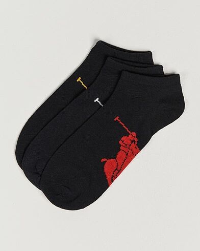 Polo Ralph Lauren 3-Pack Sneaker Sock Black Polo Ralph Lauren 3-Pack Sneaker Sock Black