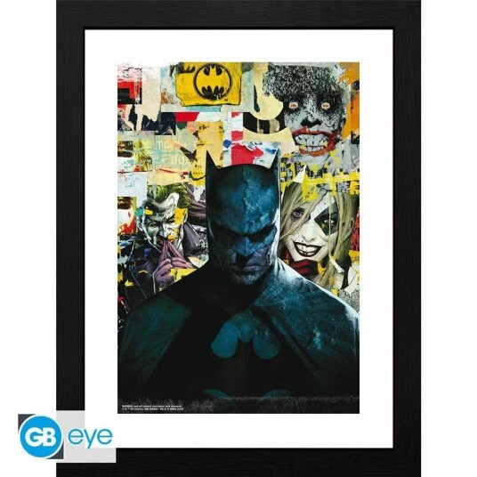 DC Comic's Batman Innrammet Bilde 30 x 40 cm Battle DC Comic's Batman Innrammet Bilde 30 x 40 cm Battle