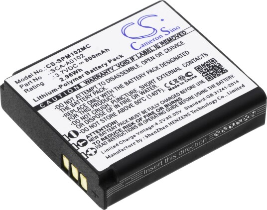Cameron Sino Batteri til kamera for Sena Sena Prism, Prism Bluetooth Action Camera, SCA10 m.fl.