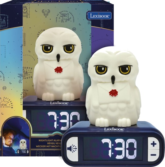 Harry Potter Hedwig Digital Vekkeklokke Med Nattlampe