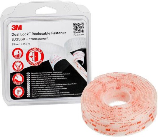 3M DUAL LOCK FESTESYSTEM SJ3560 25MM 2,5M 3M DUAL LOCK FESTESYSTEM SJ3560 25MM 2,5M