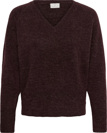 Kaffe Kaniel V Neck Pullover Brown M