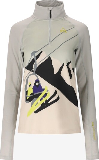 SOS Stratos W Half Zip Printed Midlayer HARBOR MIST S