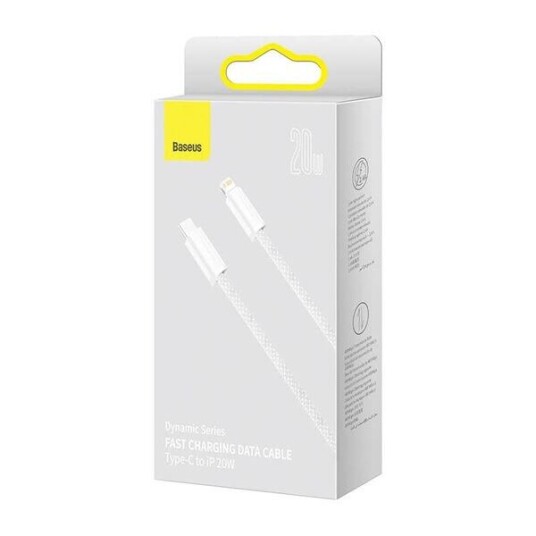 Baseus Dynamic Series USB-C til Lightning Kabel 20W 2m Hvit