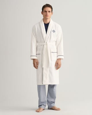 Gant Icon G morgenkåpe, unisex WHITE XS Gant Icon G morgenkåpe, unisex WHITE XS