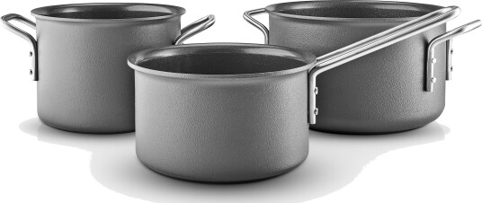 Eva Trio   Grey Line grytesett 3 stk 1,8/2,5/3,8L keramisk Slip Let