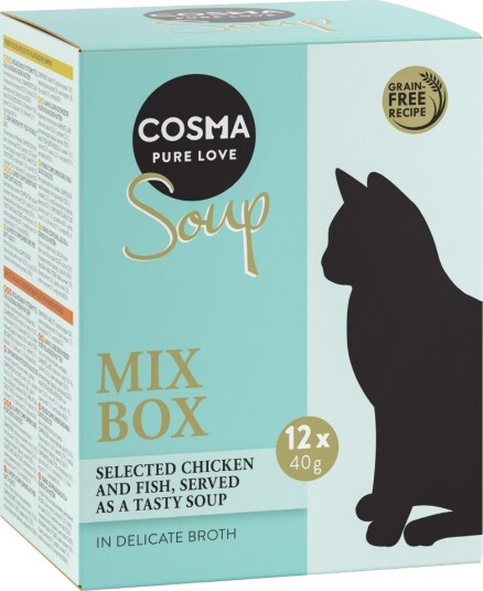 Cosma Soup Blandet Pakke 12 X 40 G