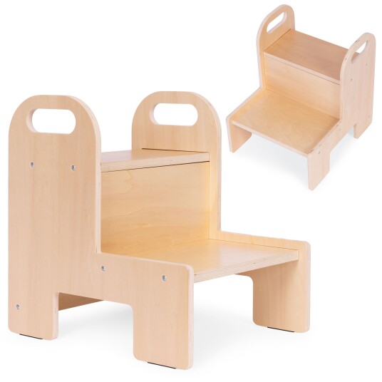 Ecotoys Ecotoys Kjøkkenhjelper trappestol for barn kryssfiner ECOTOYS