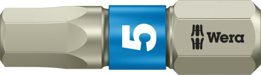 Wera Bits 1/4 Torsion Sexkant 5x25mm, Rostfri Wera Bits 1/4 Torsion Sexkant 5x25mm, Rostfri