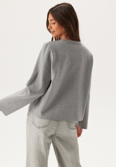 Object Collectors Item Objreynard Square Sleeve O-nec Light Grey Melange Detail:col L