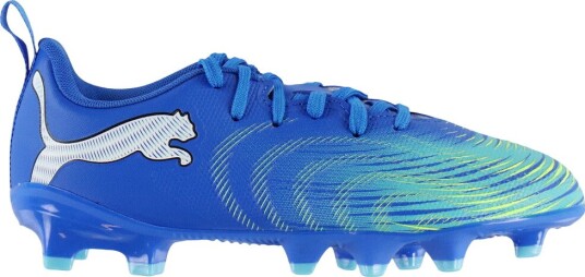 Puma Fotballsko - Fremtid 9 Play FG/AG Jr - Blue - Puma - 37 - Fotballsko Blå Turkis