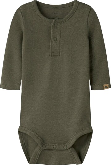Name It Body I/e NbmOhoney Olive Natt Name It 1 år (80) Langermet Body Armygrønn Name It Body I/e NbmOhoney Olive Natt Name It 1 år (80) Langermet Body Armygrønn