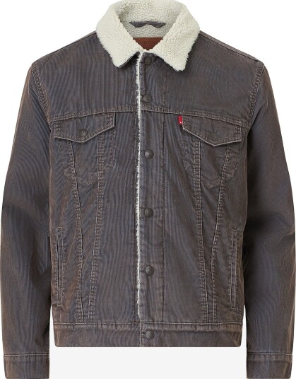 Levi's Kordfløyelsjakke Type 3 Sherpa Trucker Brun Levi's Kordfløyelsjakke Type 3 Sherpa Trucker Brun