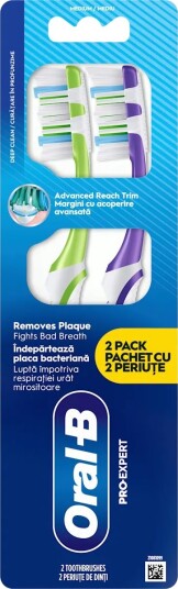 ORAL-B Tannbørster 2 stk. Pro-Clean Medium 40 ORAL-B Tannbørster 2 stk. Pro-Clean Medium 40
