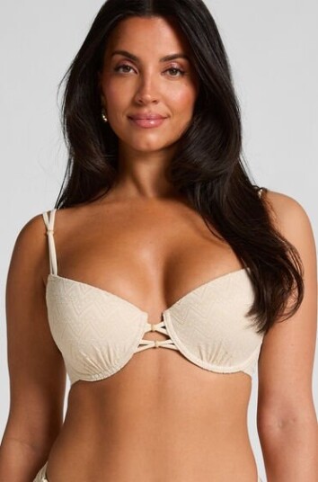 Hunkemöller Crochet Bikini Top Hvit Hunkemöller Crochet Bikini Top Hvit
