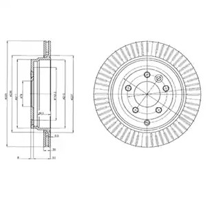 Bremseskive VAICO V48-80006 Bremseskive VAICO V48-80006