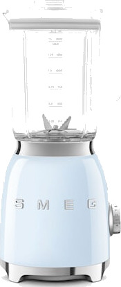 Smeg 50's Style Blender 1,5L Pastellblå med Pulsfunksjon og Justerbar Hastighet