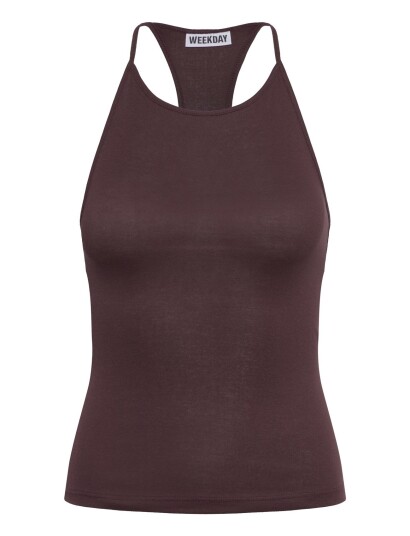 Weekday Slim Racerback Tank Top Burgundy XS Weekday Slim Racerback Tank Top Burgundy XS