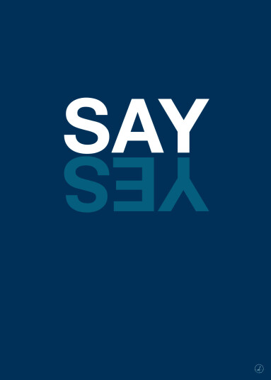 Say Yes - Blue av Rikke Axelsen Say Yes - Blue av Rikke Axelsen