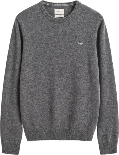 Gant Superfine Lambswool C Neck CHARCOAL MELANGE L Gant Superfine Lambswool C Neck CHARCOAL MELANGE L